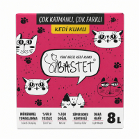 Bastet %100 Doğal Tozsuz Parfümsüz Kedi Kumu 8lt