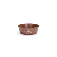 Beeztees Paslanmaz Çelik Köpek Mama ve Su Kabı 470ml (Kiremit)
