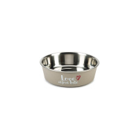 Beeztees Paslanmaz Çelik Köpek Mama ve Su Kabı 450ml (Gri)