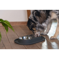 Beeztees Paslanmaz Çelik Köpek İkili Mama ve Su Kabı 40x24cm