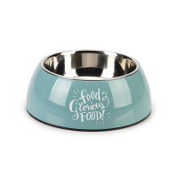 Beeztees Glorious Paslanmaz Çelik Köpek Mama Su Kabı 700ml (Turkuaz)