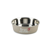 Beeztees Paslanmaz Çelik Köpek Mama Su Kabı 1500ml (Gri)