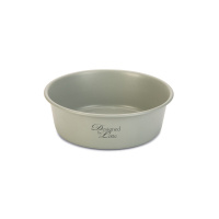Beeztees Dbl Feribo Paslanmaz Çelik Köpek Mama Su Kabı 1,9lt (Gri)