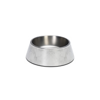 Beeztees Dbl Meis Paslanmaz Çelik Köpek Mama Su Kabı 700ml (Beyaz)