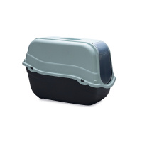 Beeztees Romeo ECO Koku Filtreli Kapalı Kedi Tuvaleti 57x39x41cm (Açık Mavi)