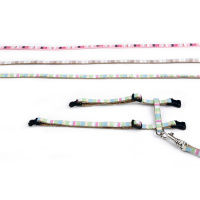 Beeztees Joy Yavru Kedi Göğüs Tasması ve Gezdirme Kayışı 120cm (Pembe)