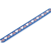 Beeztees Hearts Yavru Kedi Göğüs Tasması Ve Gezdirme Kayışı 120cm (Mavi)