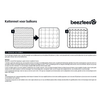 Beeztees Şeffaf Pencere Veya Balkon Kedi Koruma Filesi 8x3m