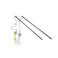 Beeztees Tüylü Top ve Kurdelalar Zilli Kedi Oltası 47cm