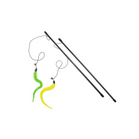 Beeztees Zilli Peluş Tırtıl Olta Kedi Oyuncağı 48cm (Karışık Renkli)