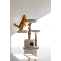 Beeztees Dbl Kedi Tırmalama ve Oyun Evi 60x45x100cm