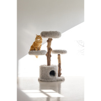 Beeztees Dbl Kedi Tırmalama ve Oyun Evi 60x45x100cm