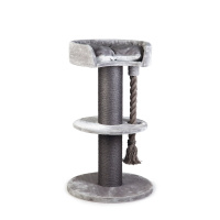 Beeztees Wello Kedi Tırmalama Tahtası 70x70x120cm (Gri)