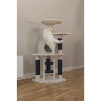 Beeztees Dominja Kedi Tırmalama ve Oyun Evi 50x50x123cm (Beyaz)