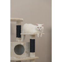 Beeztees Dominja Kedi Tırmalama ve Oyun Evi 50x50x123cm (Beyaz)