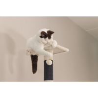 Beeztees Figado Kedi Köşe Tırmalama ve Oyun Evi 40x40x135cm (Krem)