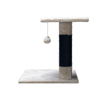 Beeztees Figado Kedi Köşe Tırmalama ve Oyun Evi 40x40x135cm (Krem)