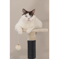 Beeztees Figado Kedi Köşe Tırmalama ve Oyun Evi 40x40x135cm (Krem)