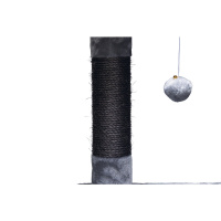 Beeztees Figado Kedi Köşe Tırmalama ve Oyun Evi 40x40x135cm (Gri)