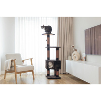 Beeztees Figado Kedi Köşe Tırmalama ve Oyun Evi  40x40x135cm (Kahverengi)