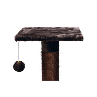 Beeztees Figado Kedi Köşe Tırmalama ve Oyun Evi  40x40x135cm (Kahverengi)