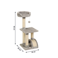 Beeztees Tanica Kedi Tırmalama Tahtası 35x35x82cm (Gri)
