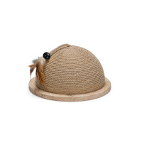 Beeztees Dbl Vivi Kedi Tırmalama Tahtası ve Oyuncağı 34,5x34,5x18cm