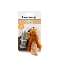 Beeztees Kediotlu Peluş Sincap Kedi Oyuncağı 14cm
