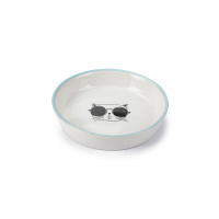 Beeztees Kediler için Seramik Mama ve Su Kabı 16cm 300ml (Beyaz)
