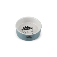 Beeztees Kediler için Seramik Mama ve Su Kabı 11,5cm 180ml (Mavi)