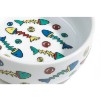 Beeztees Kediler için Porselen Mama ve Su Kabı 11cm 325ml (Beyaz)