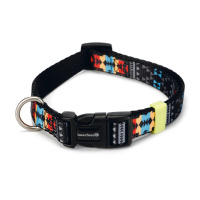 Beeztees Plastik Mucadi Desenli Köpek Boyun Tasması 48-70cm