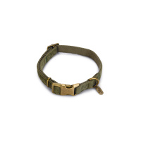 Beeztees Dbl Velura Kadife Köpek Boyun Tasması 35-50cm (Haki)