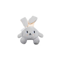 Beeztees Peluş Tavşan Yavru Köpek Oyuncağı 15x9x4cm (Gri)