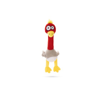 Beeztees Dodo Peluş Papağan Sesli Köpek Oyuncağı 38x10x8cm (Gri)