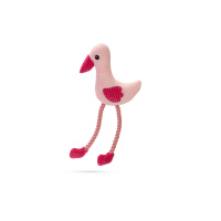 Beeztees Peluş Flamingo Sesli Köpek Oyuncağı 39,5x19,5x6cm (Pembe)