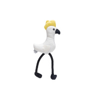 Beeztees Parki Peluş Papağan Sesli Köpek Oyuncağı 42x19,5x6cm (Beyaz)