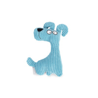 Beeztees Luz Kadife Köpek Sesli Köpek Oyuncağı 23x14x4cm (Mavi)