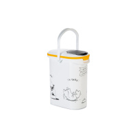 Beeztees Curver Plastik Köpek Mama Saklama Kabı 10lt (Beyaz)