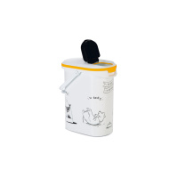 Beeztees Curver Plastik Köpek Mama Saklama Kabı 10lt (Beyaz)