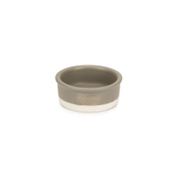 Beeztees Dbl Kedi ve Köpekler için Seramik Mama ve Su Kabı 12x12x4cm 300ml (Mat Gri)
