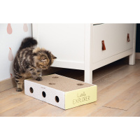 Beeztees Riva Yavru Kedi Tırmalama Kartonu ve Oyuncağı 25x42x10cm