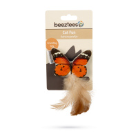 Beeztees Tüylü Kelebek Kedi Oyuncağı 8x16x2cm