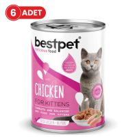 BestPet Tavuklu Yavru Kedi Konservesi 400gr (6 Adet)