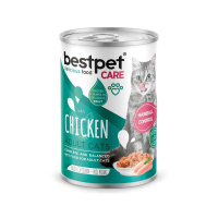 BestPet Care Hairball Control Sos İçinde Parça Tavuk Etli Yetişkin Kedi Konservesi 400gr