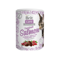 Brit Care Superfruits Somonlu ve Kızılcıklı Kıtır Kısırlaştırılmış Kedi Ödül Maması 100gr