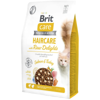 Brit Care Haircare Raw Delights Somonlu ve Hindi Etli Tahılsız Yetişkin Kedi Maması 2kg