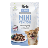 Brit Care Mini Geyik Etli Soslu Küçük Irk Yetişkin Köpek Yaş Maması 85gr