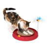 Catit Play Kedi Otlu Plastik Çember Top Kedi Oyuncağı 40cm (Kırmızı)