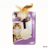 Catlife Tüylü Hacıyatmaz Kedi Oyuncağı 20cm